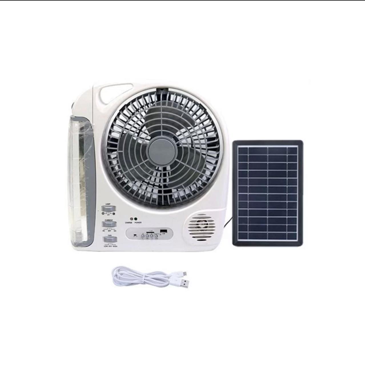 ZS - GD-8028 6 in 1 Rechargeable Solar Fan