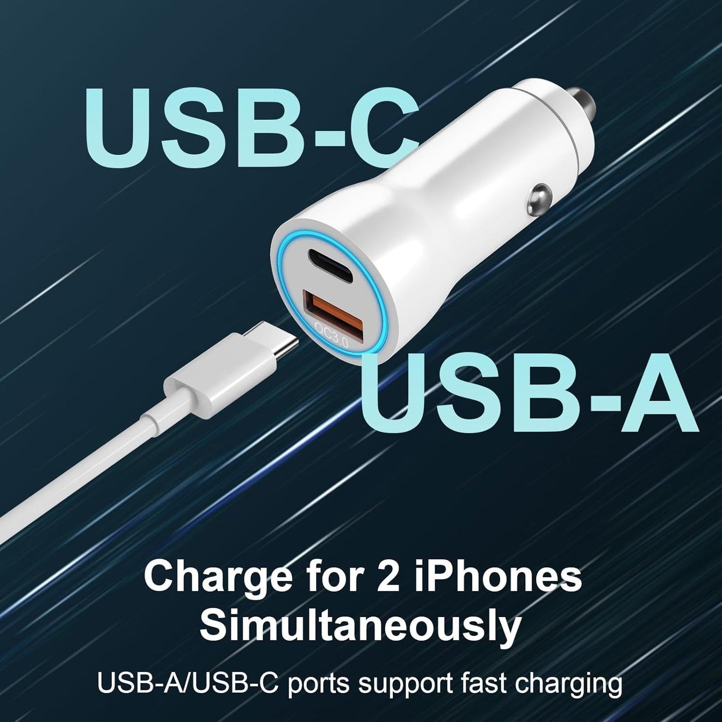 ZS - 45W Dual Port Fast Car Charger