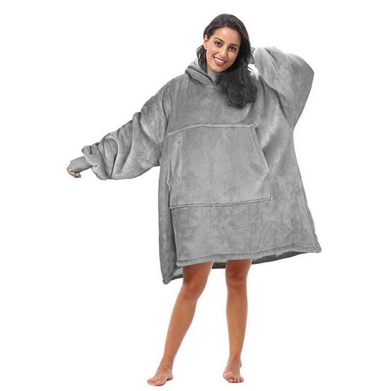 ZS - Huggle Hoodie Ultra Plush Blanket, One Size