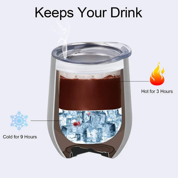 ZS - 350ml/12oz Stainless Steel Insulated Travel Mug With Lid