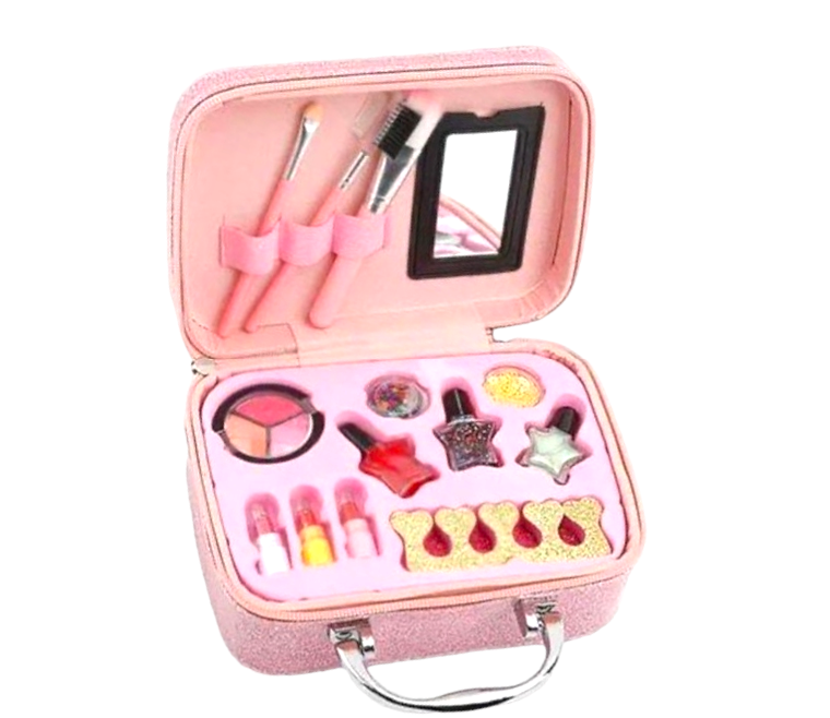 ZS - DIY Pretend Play Makeup Barbie Cosmetic Pack With Bag For Kids