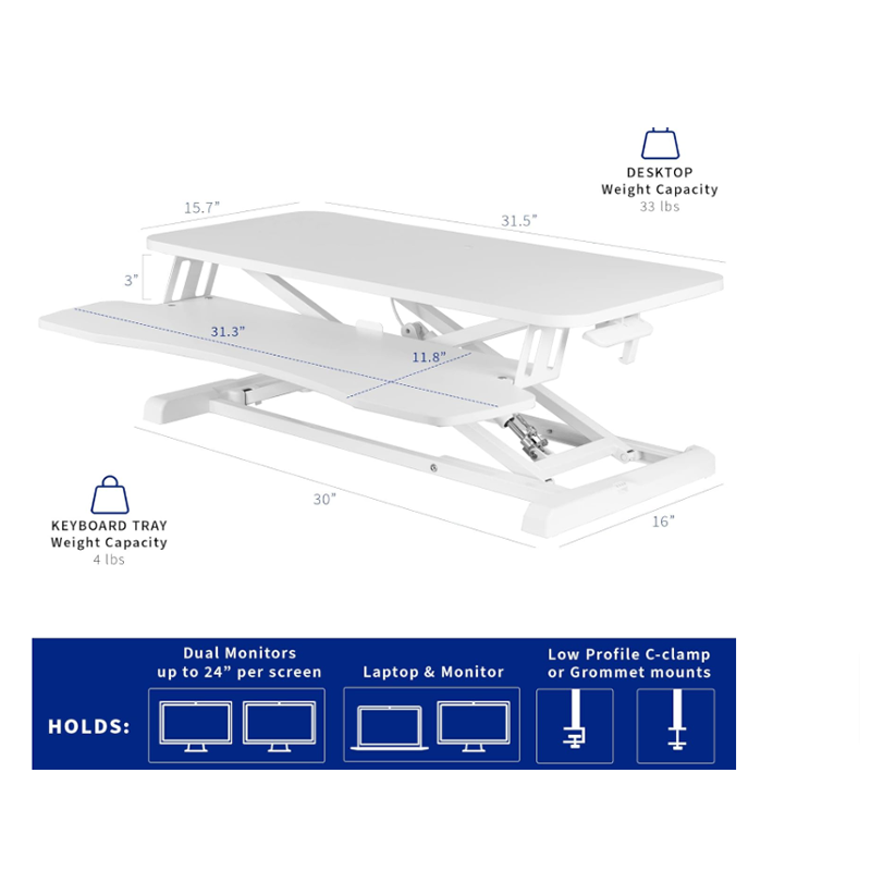 ZS - Sit and Stand Modern Workstation
