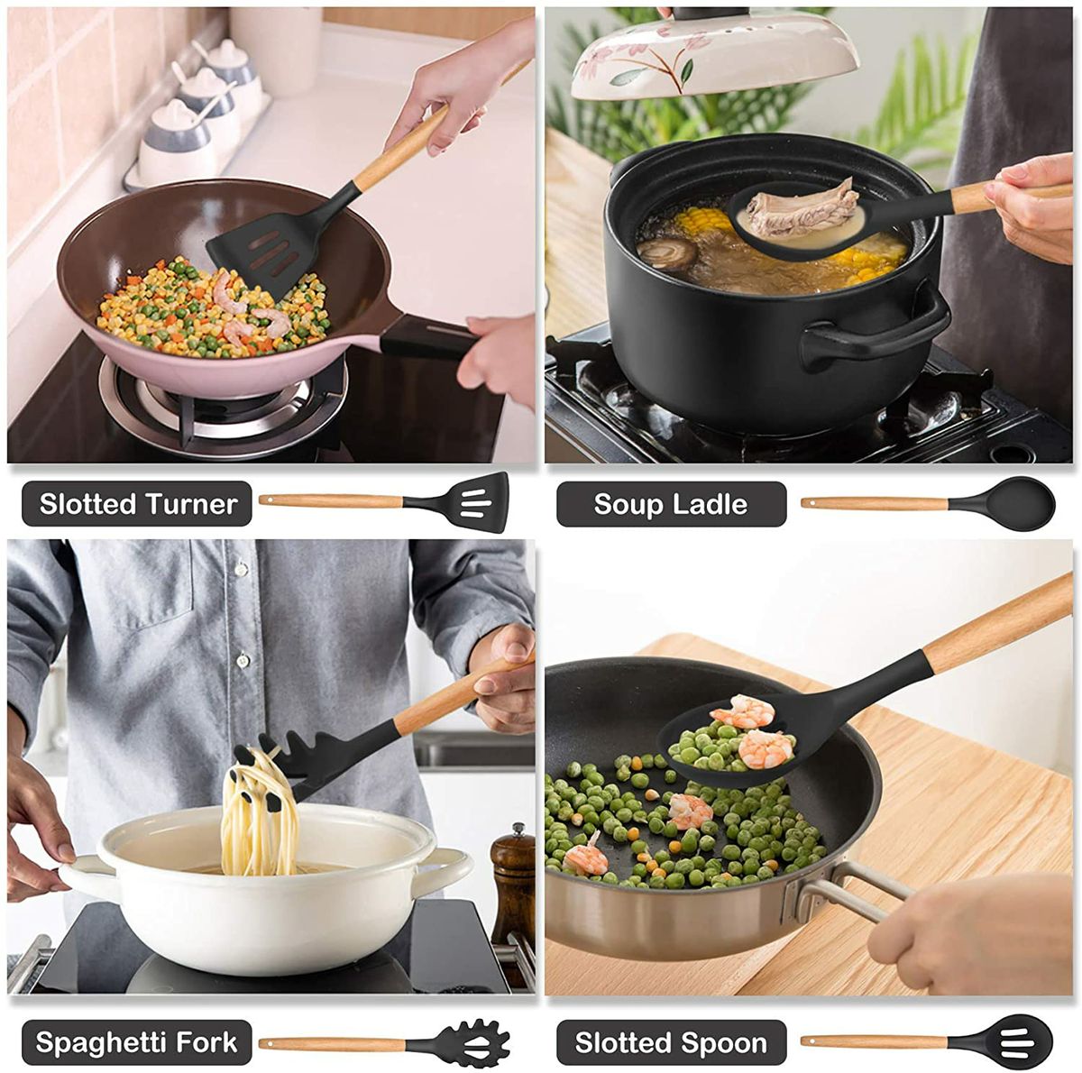 ZS - Silicone Kitchen Tools - Set of 12
