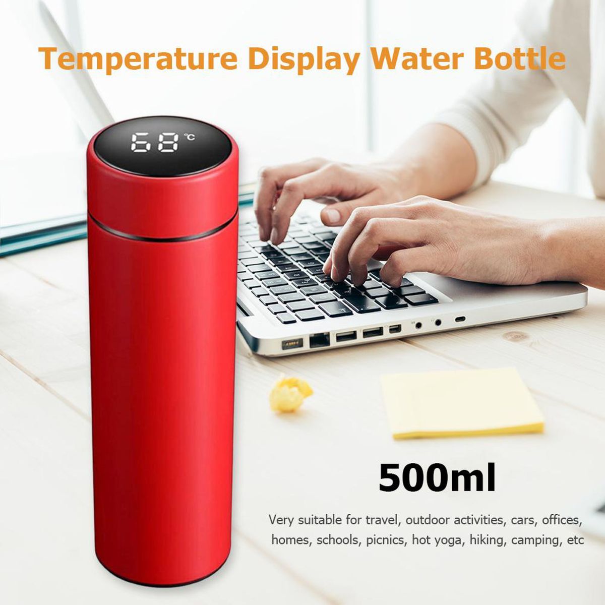 ZS - 500ml Vacuum Flask with LED Temperature Display