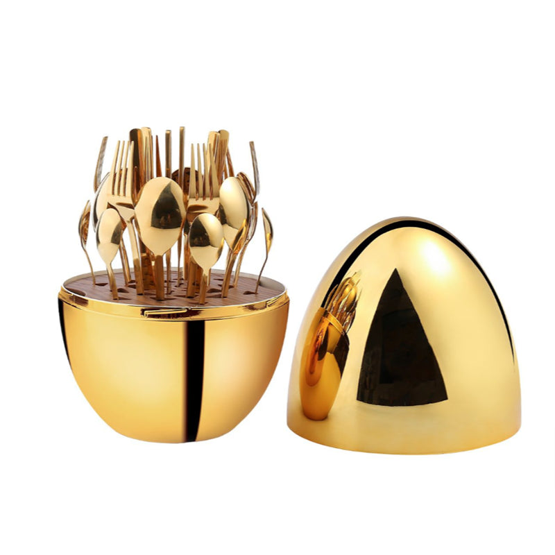 ZS - Egg Shaped Cutlery Set 24pcs