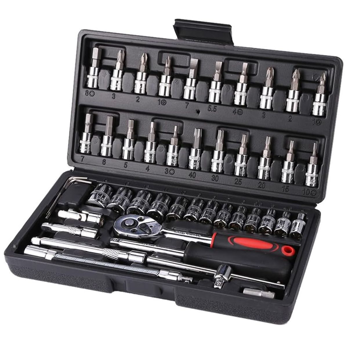 ZS - 46 Pieces 1/4-Inch Socket Set