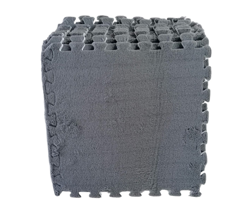 ZS - 10 Pieces Fluffy Puzzle Foam Floor Mat