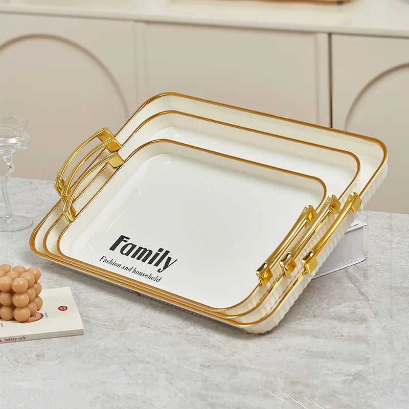 ZS - Multipurpose Tray Set 3pcs - Gold