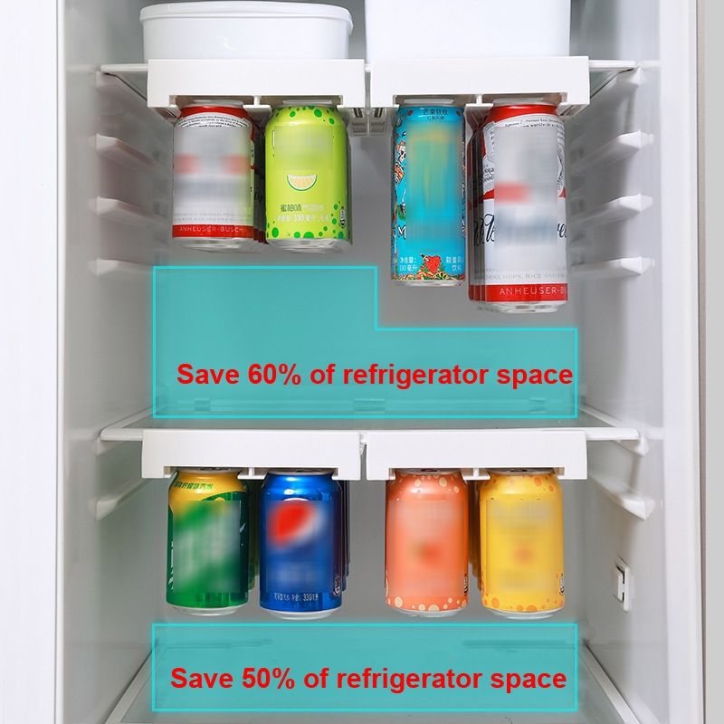 ZS - Durable Refrigerator Hanging Can Storage Rack