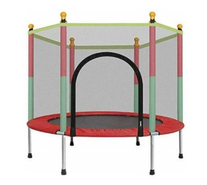 ZS - Kids Mini Trampoline with Enclosure Net