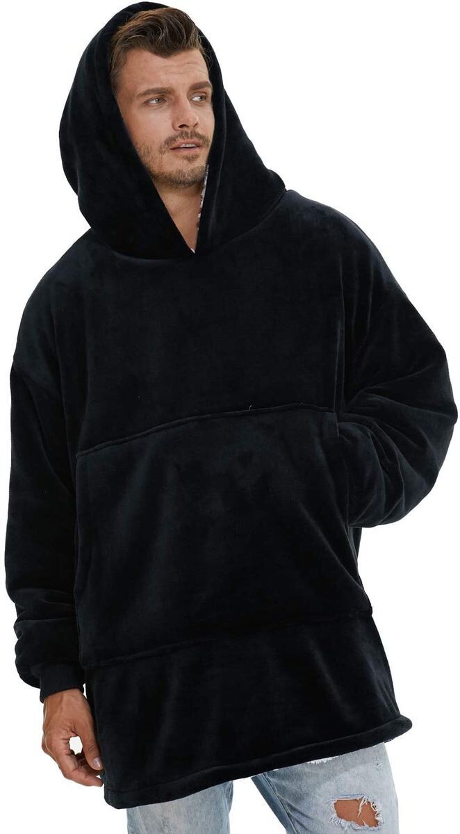 ZS - Huggle Hoodie Ultra Plush Blanket, One Size
