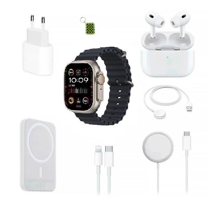 ZS - X8 Smart Watch With Power Bank And Bluetooth Earphones 6 In 1