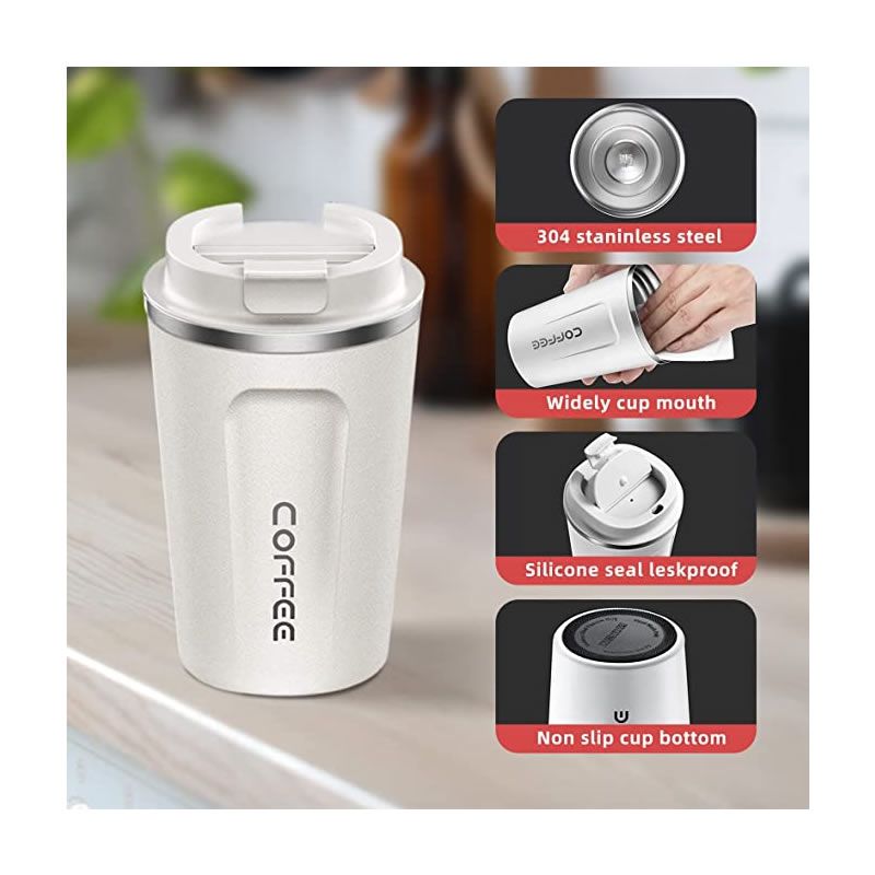 ZS - Stainless Steel Vacuum Travel Coffee Mug - 510ml