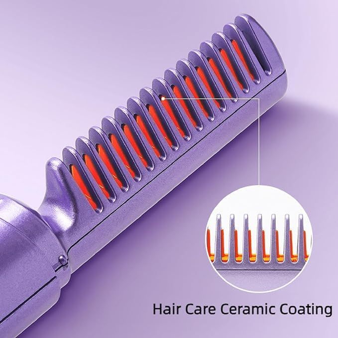 ZS - Portable Rechargeable Travel Heat Comb Hair Straightener