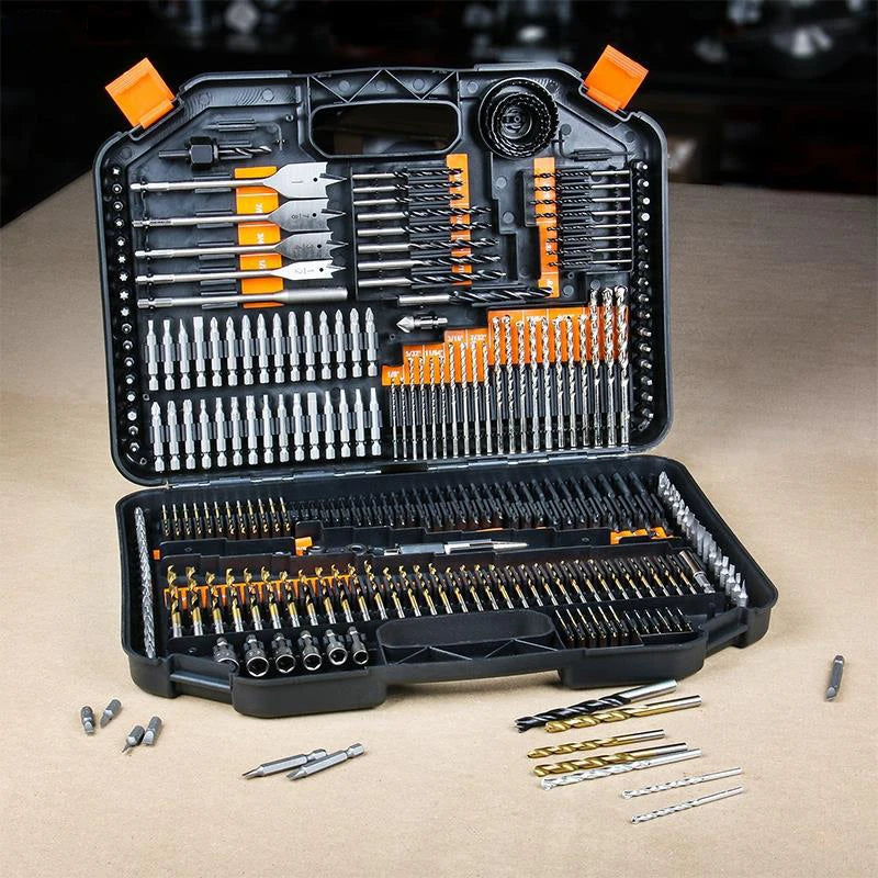 ZS - 246 Pcs Twist Drill Bits Metal Wood Combination Drill Bit Set With Box Case