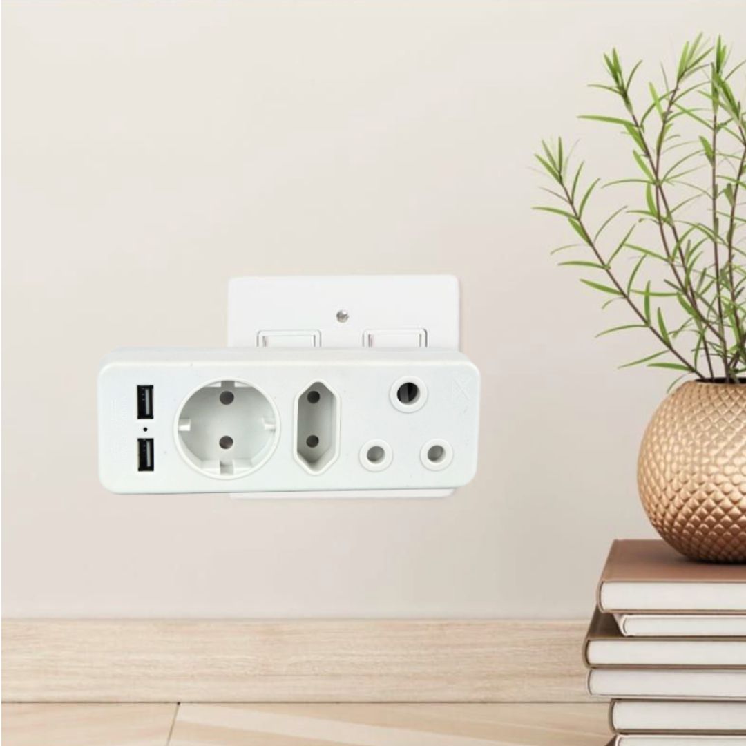 ZS - Redisson Multiplug 3-Way with 2xUSB for Phone Charging