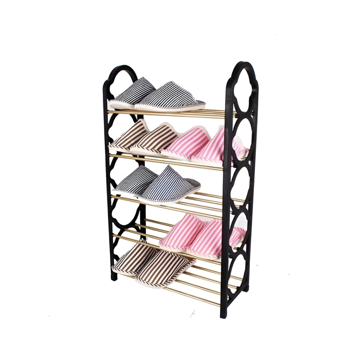 ZS - Multipurpose Space Saving 5-Layer Stainless Steel Shoe Rack Organizer