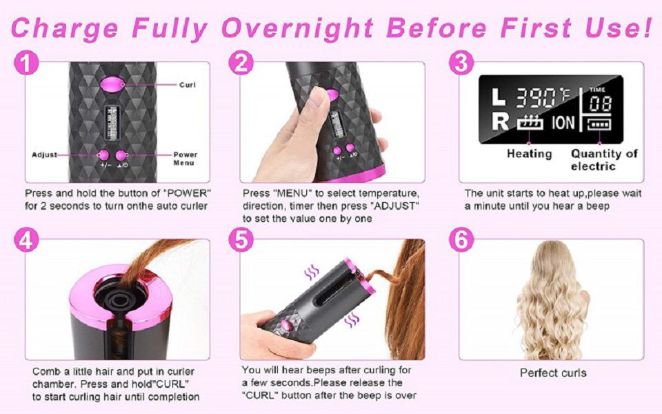 ZS - Cordless Auto Hair Curler