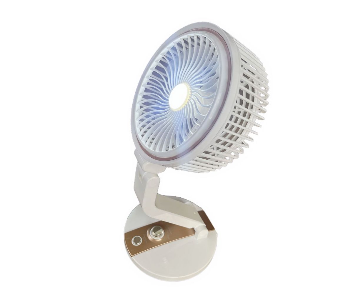 ZS - Portable rechargeable Continuously Variable Folding Lighting fan