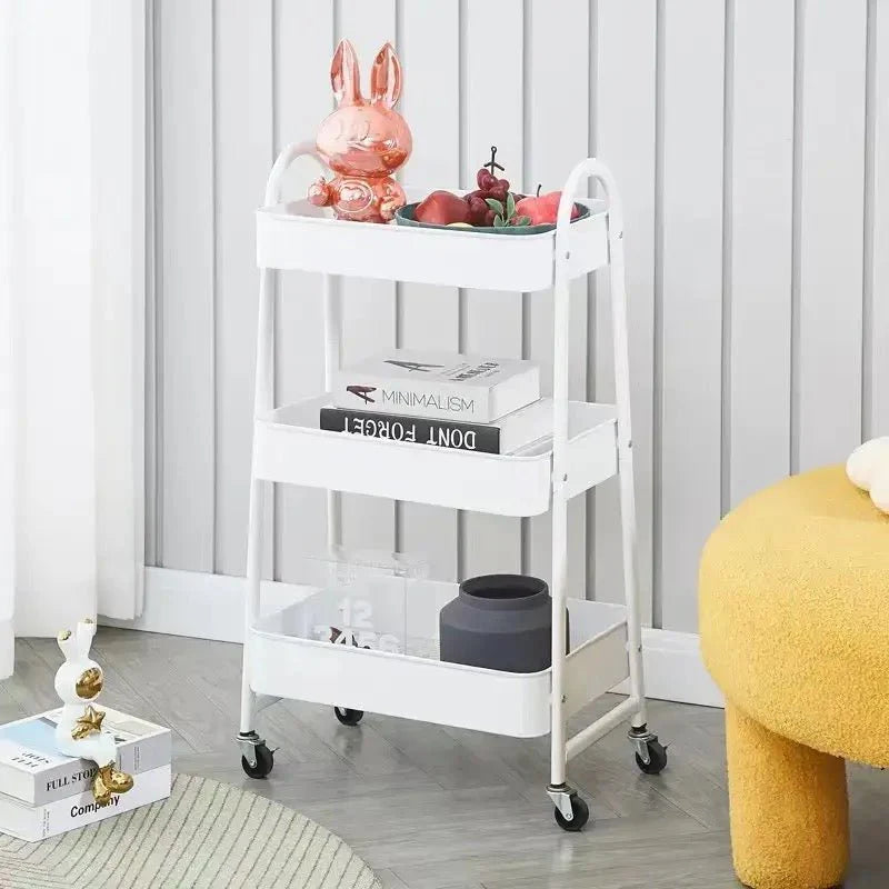 ZS - 3 Tier Metal Storage Trolley Storage Cart Serving Trolley