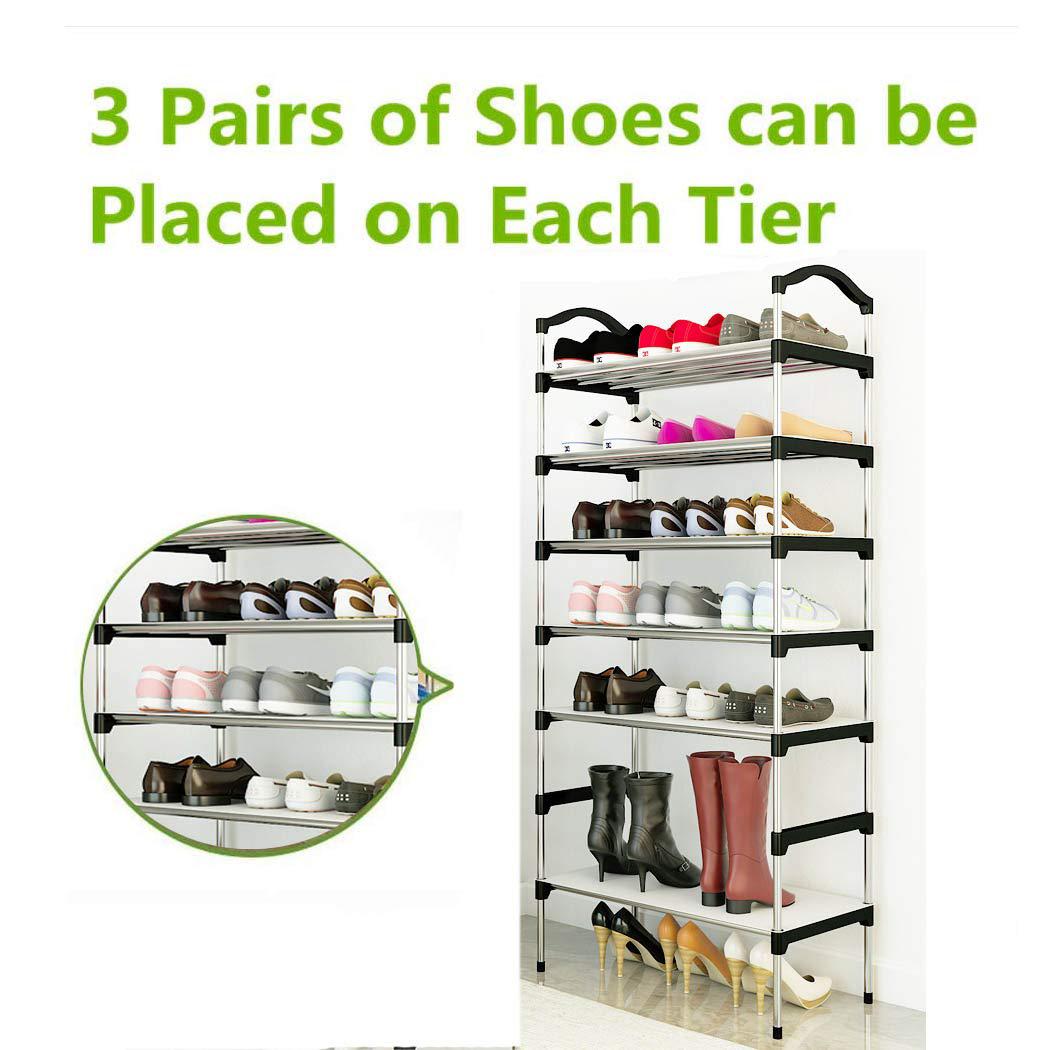 ZS - 7-Tier Shoe Rack - Black