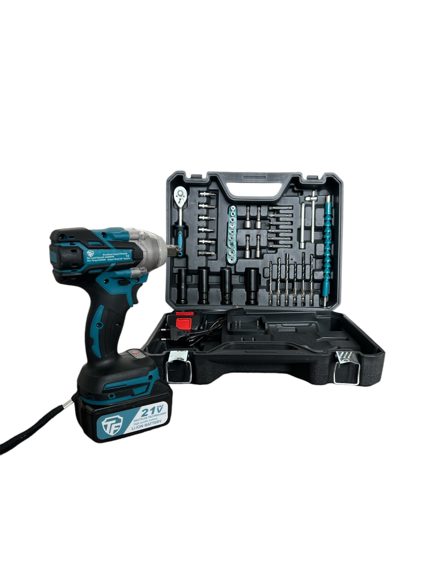 ZS - 21V Brushless 1/2 Inch Impact Wrench with Tools - CORDLESS