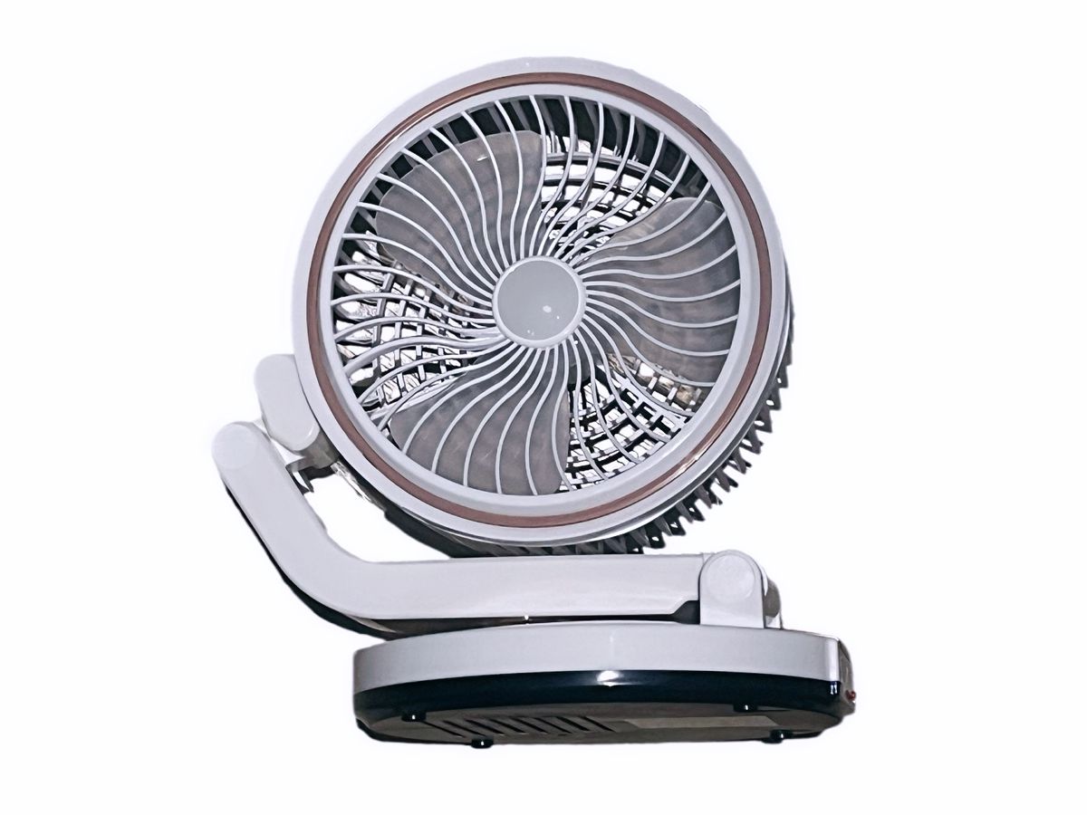 ZS - Portable rechargeable Continuously Variable Folding Lighting fan