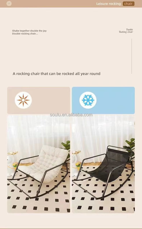 ZS - Simple and stylish single rocking chair that can sleep or lie down