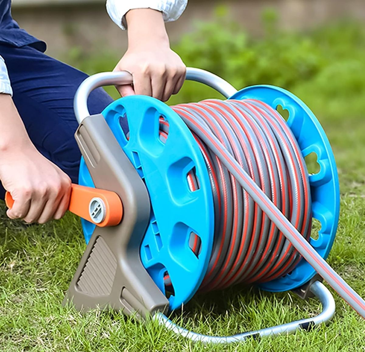 ZS - Portable Hose Pipe Reel Classic Hose Reel Set Including Hose Reel