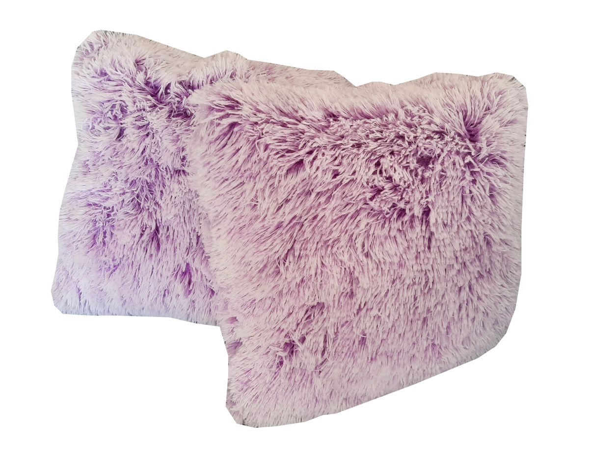 ZS - Soft Fluffy Scatter Cushions - Set of 2 - 40x40cm