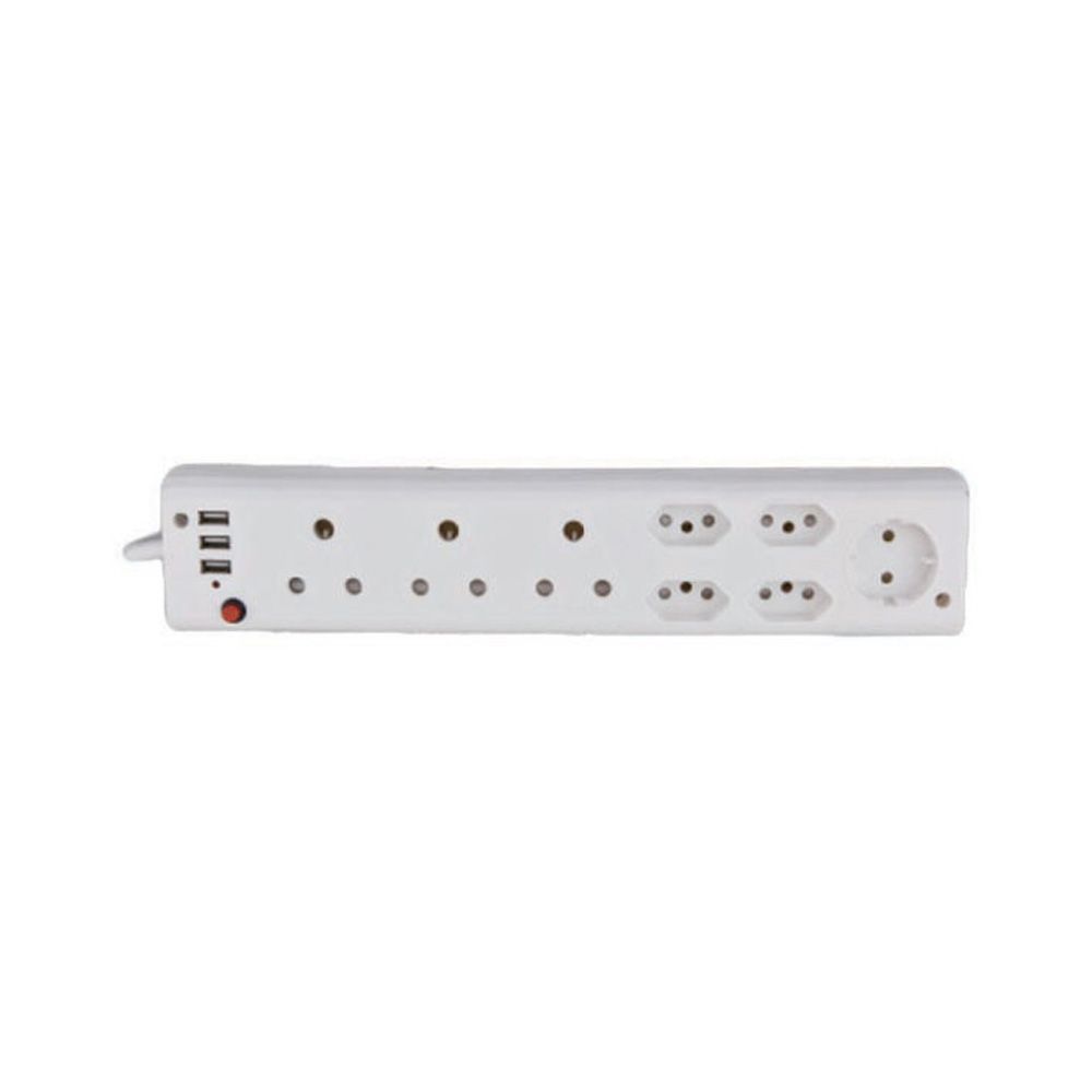 ZS - 9 Way Multi Plug with 3 USB Ports P-09 USB