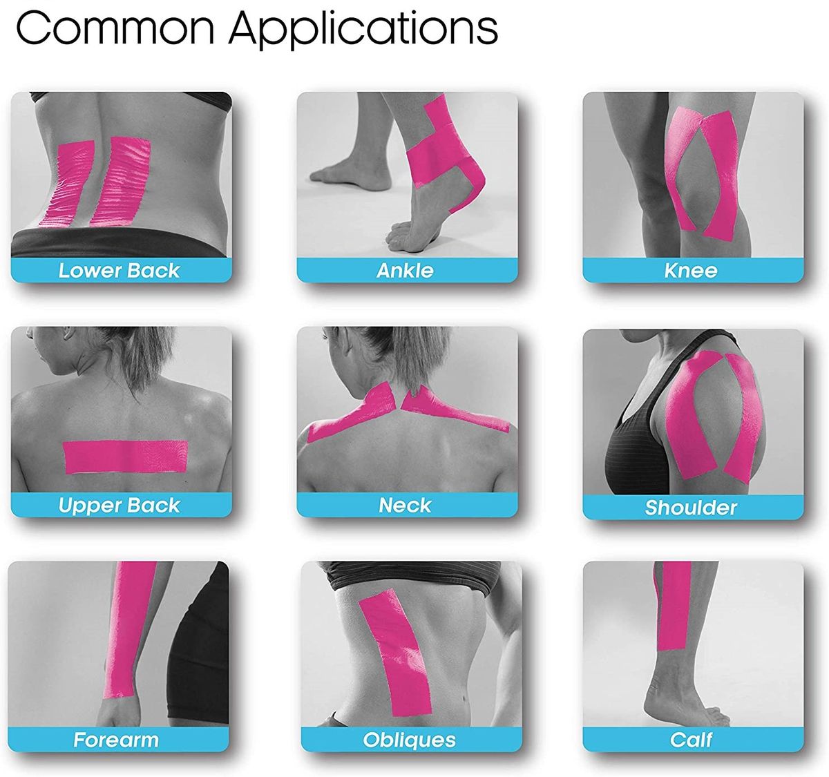 ZS - Pain Relief Muscle Support Sport &Therapy Kinesiology Tape - 5m