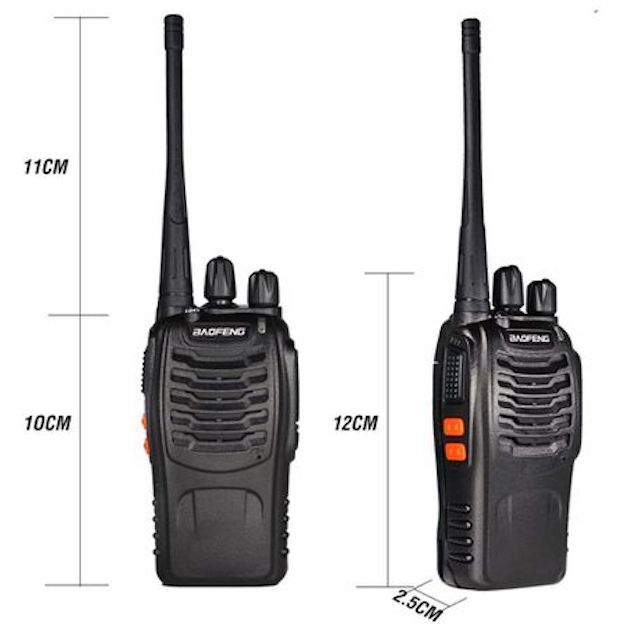 ZS - Baofeng 16-Channel UHF Walkie Talkie 2-Way Radio - 2 Piece