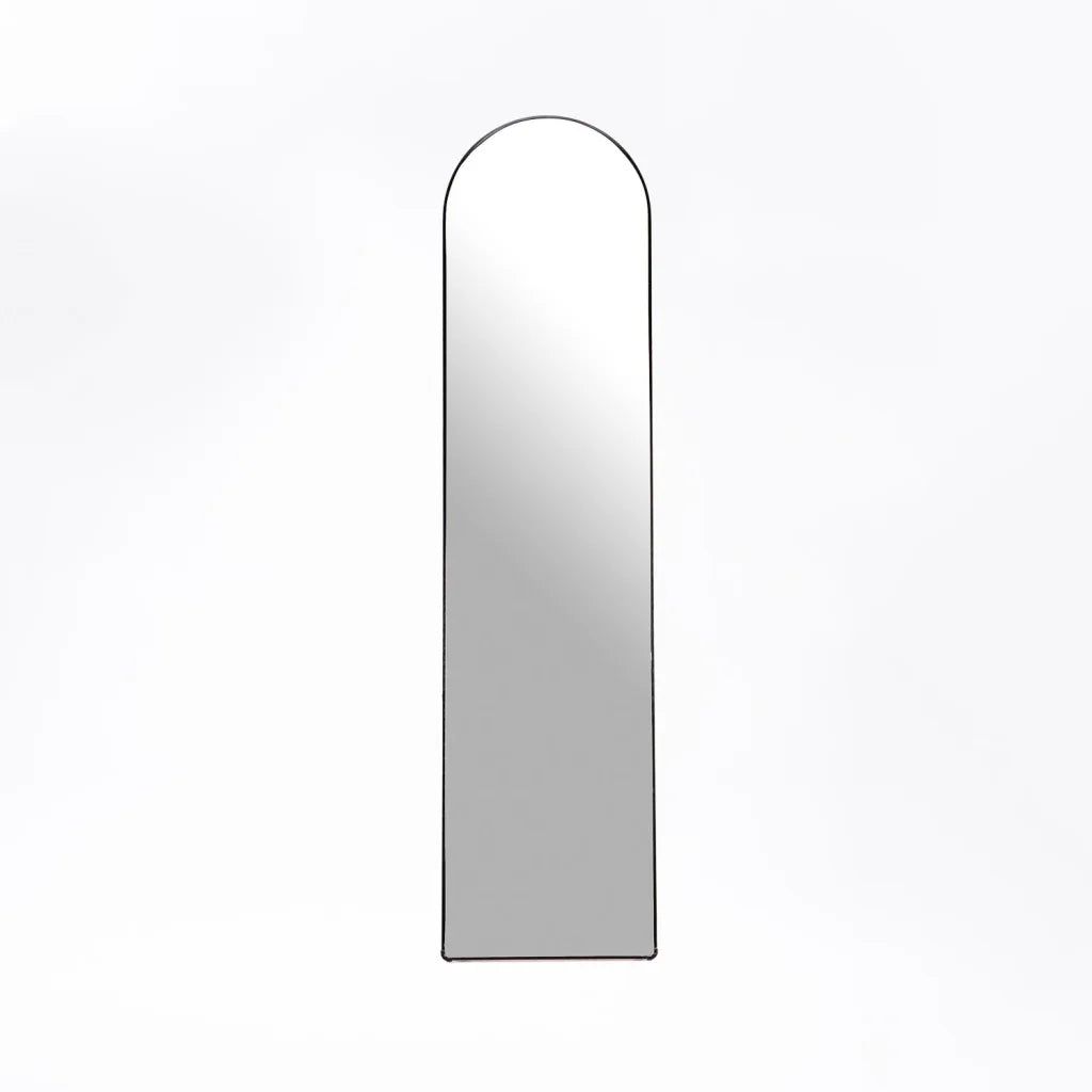 ZS - Free-Standing or Wall-Mount Aluminum Frame Arched Mirror - 146 cm x 36 cm