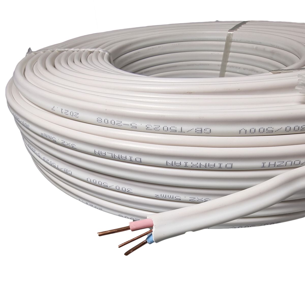 ZS - 2*2.5mm + 1*15mm Twin and Earth Flat Cable 100m