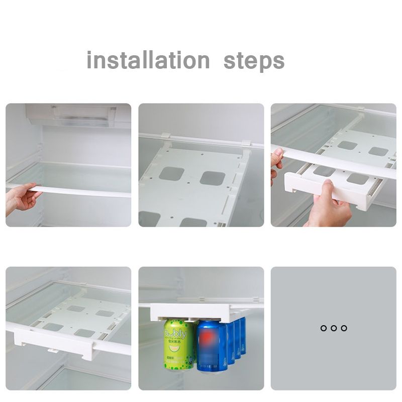 ZS - Durable Refrigerator Hanging Can Storage Rack