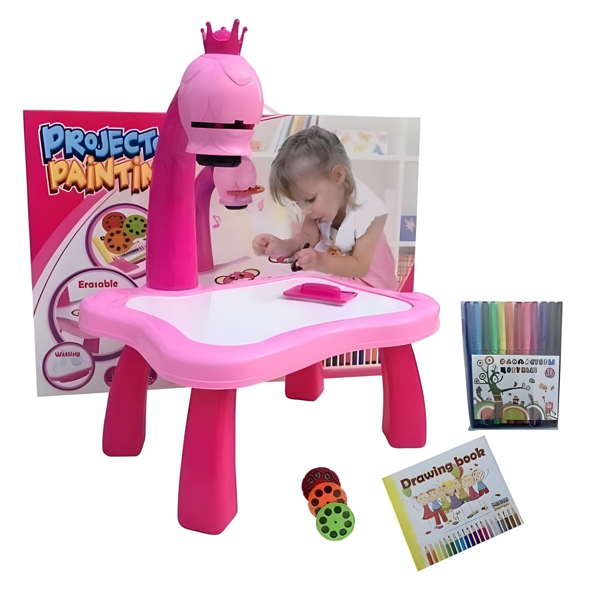 ZS - Toy Board Projector Drawing Table Painting for Children
