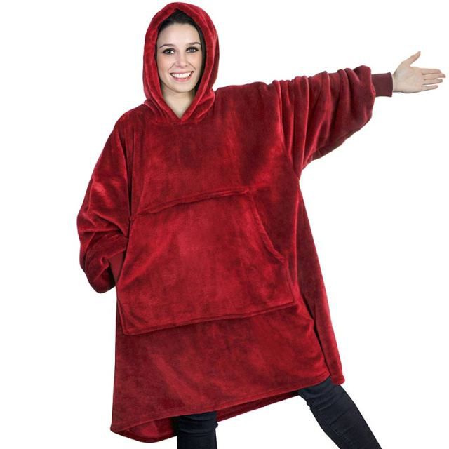 ZS - Huggle Hoodie Ultra Plush Blanket, One Size