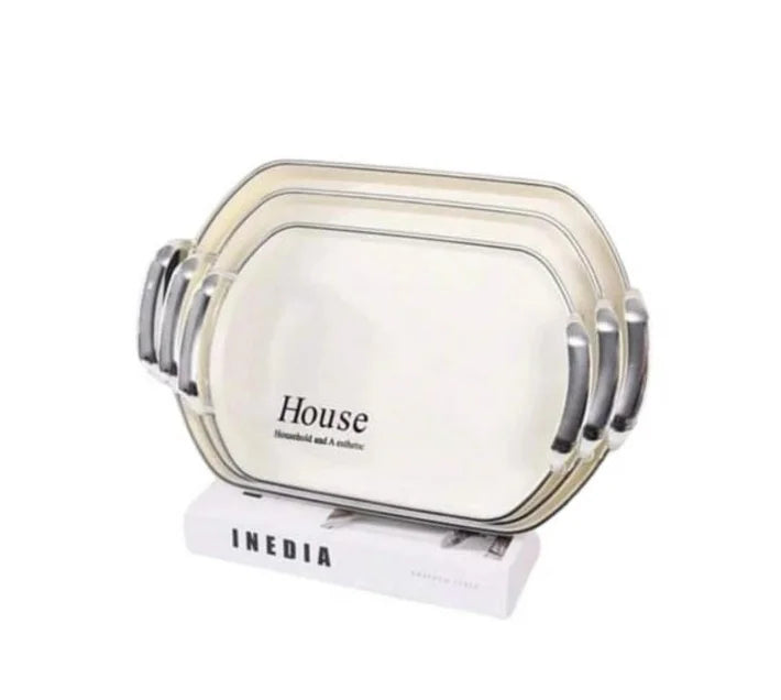ZS - Multipurpose Tray Set 3pcs - Silver