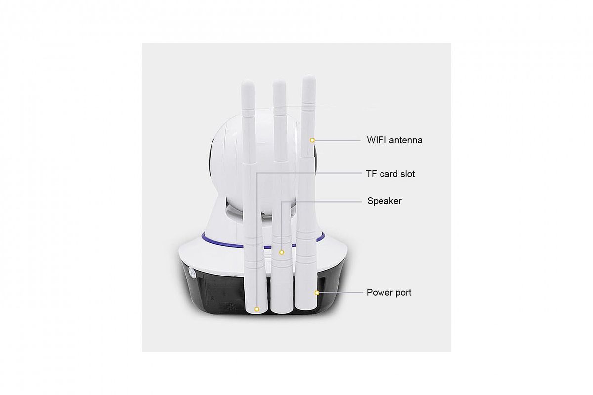 ZS - WIFI 1080P IP Baby Security Camera P2P Wireless - 3 Aerial