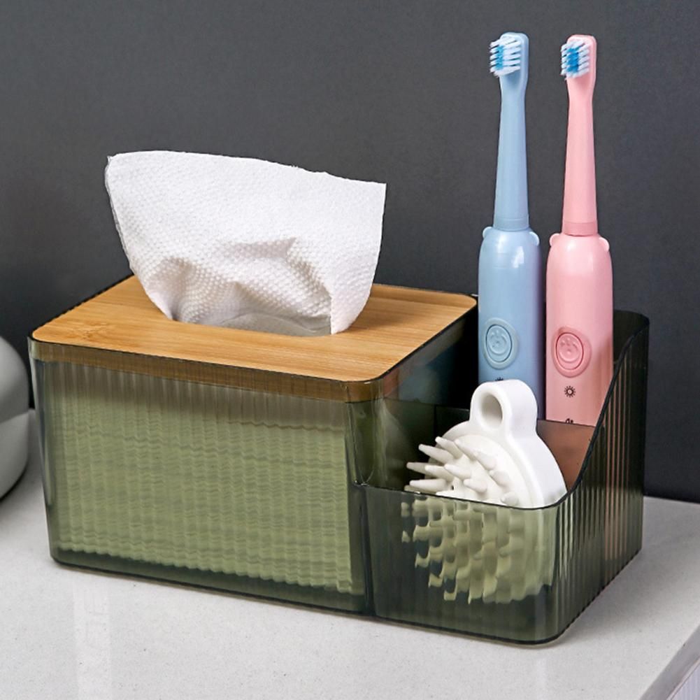ZS - Acrylic Tissue Box with Storage Holder