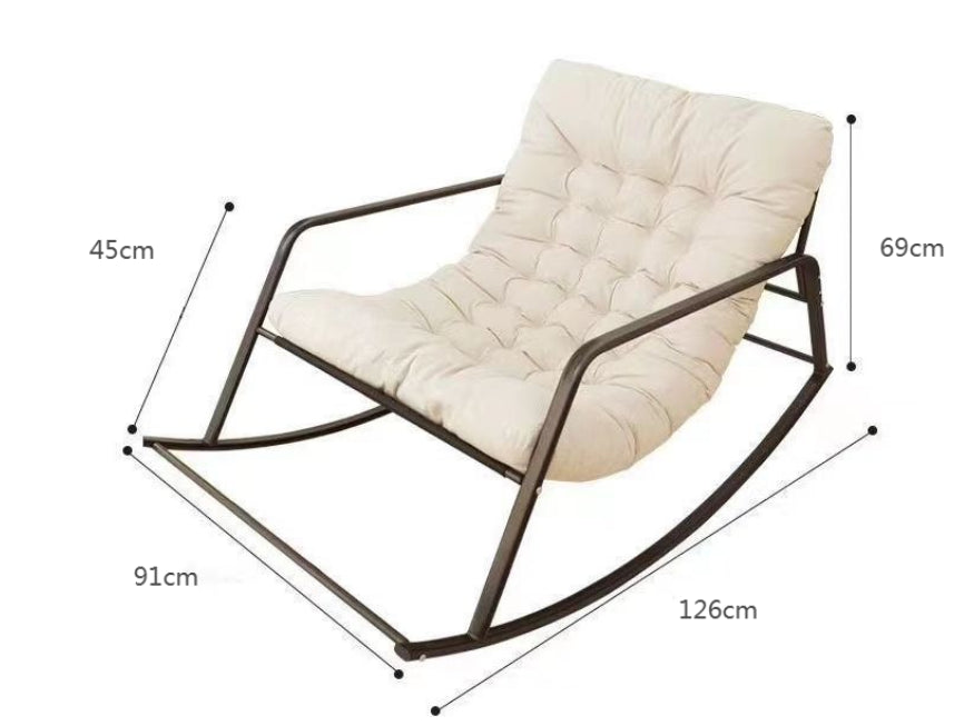 ZS - Simple and stylish single rocking chair that can sleep or lie down
