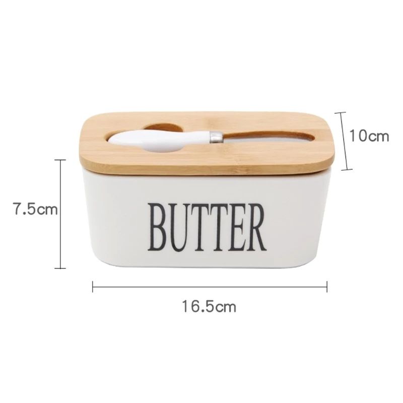 ZS - Ceramic Butter Jar with Butter Knife