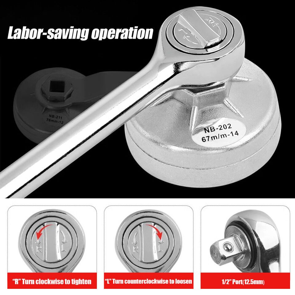 ZS - 23 Piece Aluminium Oil Filter Socket Wrench Set
