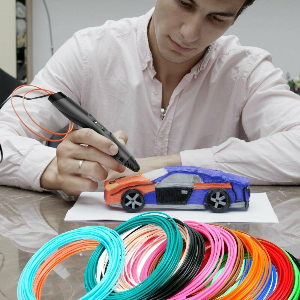 ZS - 10 X 10M 3D Pen Filament Refills 1.75mm PCL Printer Refill Pack