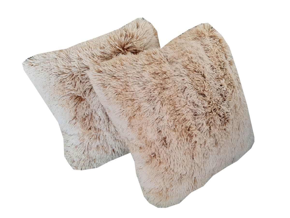 ZS - Soft Fluffy Scatter Cushions - Set of 2 - 40x40cm