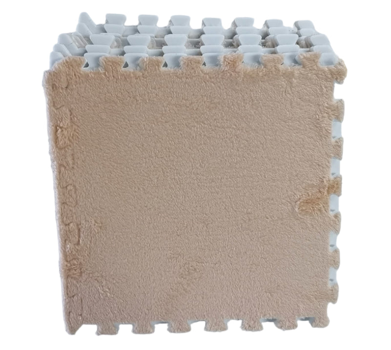 ZS - 10 Pieces Fluffy Puzzle Foam Floor Mat