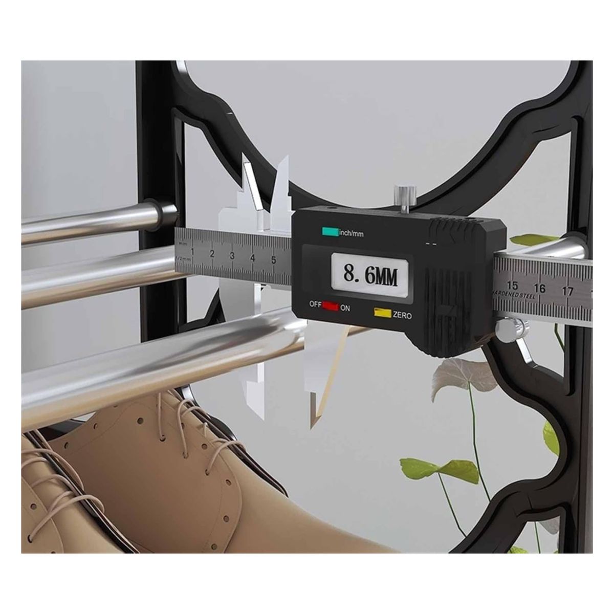 ZS - Multipurpose Space Saving 5-Layer Stainless Steel Shoe Rack Organizer