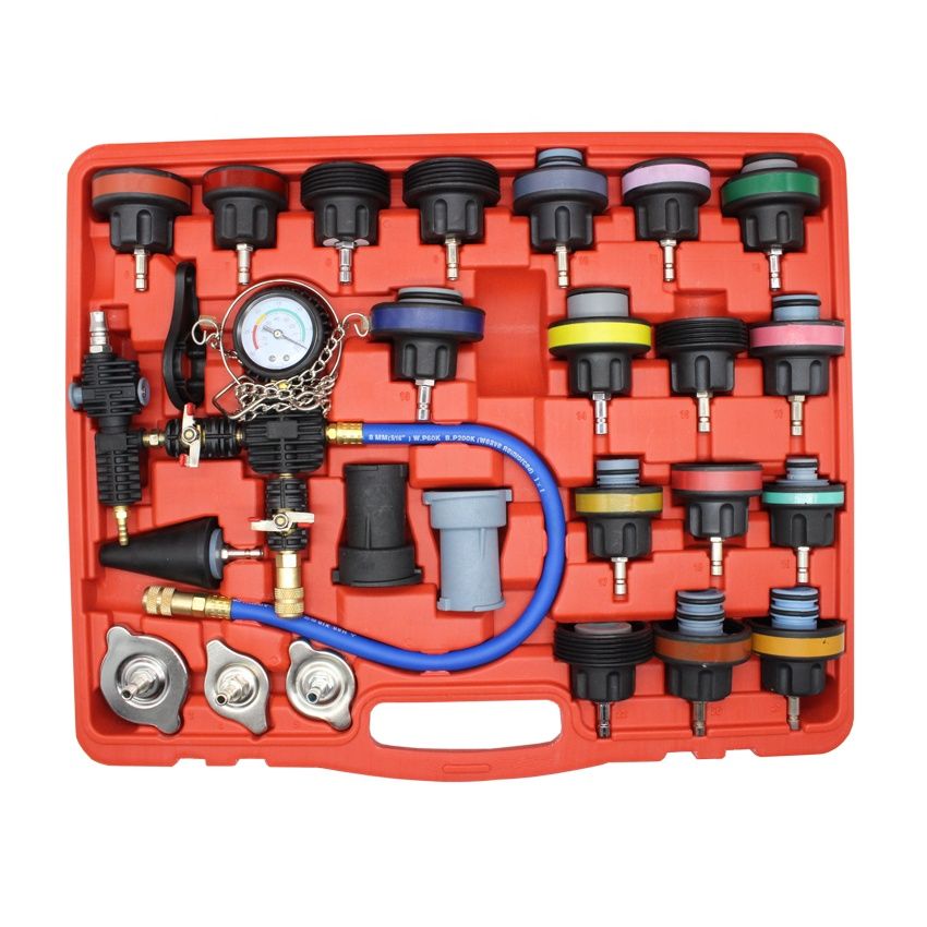 ZS - 28 Piece Radiator Pressure Tester - Vacuum Cooling System Kit