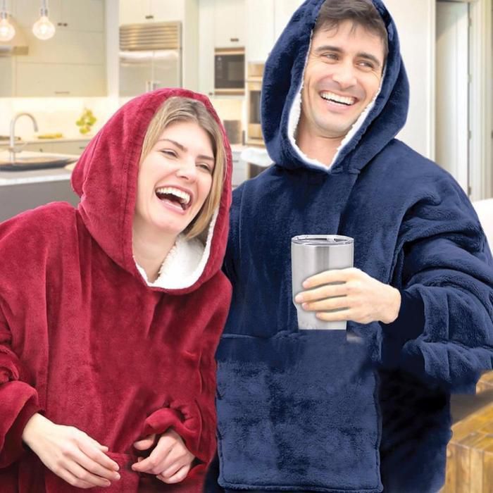 ZS - Huggle Hoodie Ultra Plush Blanket, One Size
